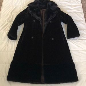 Vintage faux fur coat.